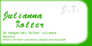 julianna kolter business card